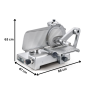 Thumbnail Feliator semiautomat mezeluri si carne SIRMAN diametru 38.5 cm - 2