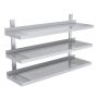 Thumbnail Polita inox tripla perforata de perete ajustabila - 0