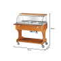 Thumbnail Carucior autoservire bain marie 3*GN1/1 - 3