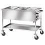 Thumbnail Carucior tip bain marie cu 3 cuve cu temperatura reglabila separat - 0