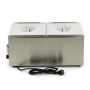 Thumbnail Bain marie de banc cu robinet si 2 cuve GN1/2 cu capac - 1