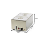 Thumbnail Bain marie de banc cu robinet si 2 cuve GN1/2 cu capac - 4