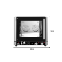Thumbnail Cuptor profesional patiserie / gastronomie FM electric cu 4 tavi si panou de control mecanic - 2