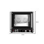 Thumbnail Cuptor profesional patiserie / gastronomie FM electric cu 4 tavi si panou de control mecanic - 3