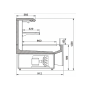 Thumbnail Vitrina frigorifica self-service produse snacks si bauturi 187 cm - motor interior - 2