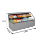 Thumbnail Vitrina frigorifica self-service produse snacks si bauturi 125 cm - motor exterior - 2