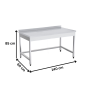 Thumbnail Masa de lucru inox simpla 140*60*85 - 1