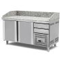 Thumbnail Masa preparare pizza, profesionala, inox, 2 sertare, 300 lt, 160*80*102 cm - 0