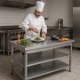Thumbnail Masa de lucru inox cu polita intermediara si inferioara 160*70*85 - 7