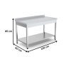 Thumbnail Masa de lucru inox cu polita inferioara 120*60*85 - 2