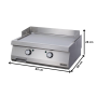 Thumbnail Grill electric profesionsal OZTI, inox, cu suprafata neteda, 80*90*28 cm - 1