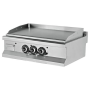 Thumbnail Grill electric profesional, cu suprafata neteda si striata, 90*64*29 cm - 0