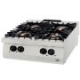Thumbnail Masina de gatit pe gaz OZTI, inox, cu 4 arzatoare, 80*90*28 cm - 1