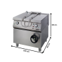 Thumbnail Tigaie basculanta electrica OZTI, inox, 100 lt, 100*90*85 cm - 2