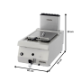 Thumbnail Friteuza gaz profesionala OZTI, inox, cu 1 cuva, 12 lt - 1