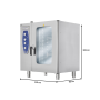 Thumbnail Cuptor profesional OZTI, electric, gastronomic, cu convectie si abur -  20 cuve - 2
