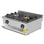 Thumbnail Masina de gatit pe gaz, inox, cu 2 arzatoare, 80*63*28 cm - 1