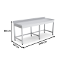 Thumbnail Masa de lucru inox simpla 240*60*85 - 2