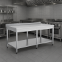 Thumbnail Masa de lucru inox cu polita inferioara 240*60*85 - 5