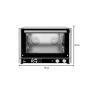 Thumbnail Cuptor profesional patiserie / gastronomie FM electric cu 4 tavi si panou de control mecanic - 2