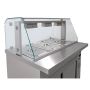 Thumbnail Bain-marie 4 tavi GN 1/1 cu dulap neutru si geam panoramic, 140 cm - 2