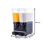 Thumbnail Aparat dozator special suc, ayran, iaurt, ceai rece, cafea rece capacitate 2 bazine 20 lt cu mixer - 6
