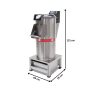 Thumbnail Masina de curatat cartofi cu unitate filtrare 10 kg - motor monofazic - 2