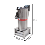 Thumbnail Masina de curatat cartofi cu unitate filtrare 30 kg - motor trifazic - 2