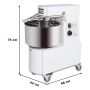Thumbnail MALAXOR DE ALUAT CU SPIRALA, CAP SI CUVA FIXE, 32 L / 25 KG, 1.1 KW, 400 V - 1