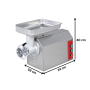 Thumbnail Masina pentru tocat carne, inox, 200 kg/h, monofazic - 1