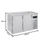 Thumbnail Masa rece FRENOX pentru bere cu 2 usi si chiuveta - 3