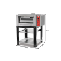 Thumbnail Cuptor profesional pizza electric 4 pizza/25 cm - 1
