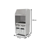 Thumbnail Grill pe gaz profesional, inox, cu hota monobloc, 97*85*215 cm - 1