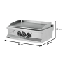 Thumbnail Grill pe gaz triplu profesiona, inox, cu suprafata neteda cromata, 90*64*29 cm - 1