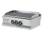 Thumbnail Grill electric profesional, inox, cu suprafata striata cromata, 90*64*29 cm - 0