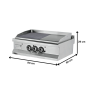 Thumbnail Grill electric profesional, inox, neted si striat cromat, 90*64*29 cm - 1