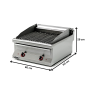 Thumbnail Grill electric profesional, inox, cu steamer, 80*60*29 cm - 1