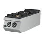 Thumbnail Masina de gatit pe gaz, inox, cu 2 arzatoare PLUS, 40*73*30 cm - 0