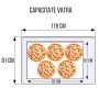 Thumbnail Cuptor profesional pentru pizza, electric, 2 vetre, 5+5 pizza / 30 cm , 119*81*76 cm - 1