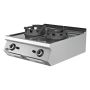 Thumbnail Masina de gatit pe gaz cu 2 arzatoare, inox, tip wok PLUS, 80*73*30 cm - 0