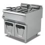 Thumbnail Friteuza pe gaz profesionala, inox, cu 2 cuve, 2*16 lt - 0