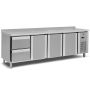 Thumbnail Masa rece inox cu 3 usi, profesionala, 2 sertare - 0