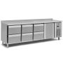 Thumbnail Masa rece, profesionala, inox, 1 usa, 6 sertare, 255*70*85 cm - 0