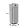 Thumbnail Dulap frigorific vertical inox cu 1 usa pentru patiserie, 20 tavi 40x60, 700 lt - 6