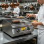 Thumbnail Grill electric profesional, inox, cu suprafata neteda si striata PLUS, 80*73*30 cm - 2