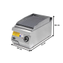 Thumbnail Grill electric profesional, inox, cu suprafata striata cromata PLUS, 40*73*30 cm - 1
