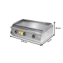 Thumbnail Grill electric profesional, inox, cu suprafata neteda si striata cromata PLUS, 120*73*30 cm - 2