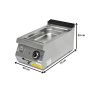 Thumbnail Bain marie profesional, electric, inox, 1 bazin, 40*73*30 cm - 1