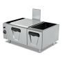Thumbnail Cuptor profesional, inox, pe gaz, cu dulap inchis, 3*GN 2/1 - 0