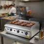 Thumbnail Grill pe gaz profesional, inox, cu suprafata striata cromata PLUS, 120*90*30 cm - 2